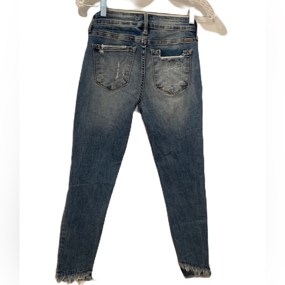 Kancan “Estilo” Style Distressed Skinny Jeans size 7/27 - Picture 2 of 8
